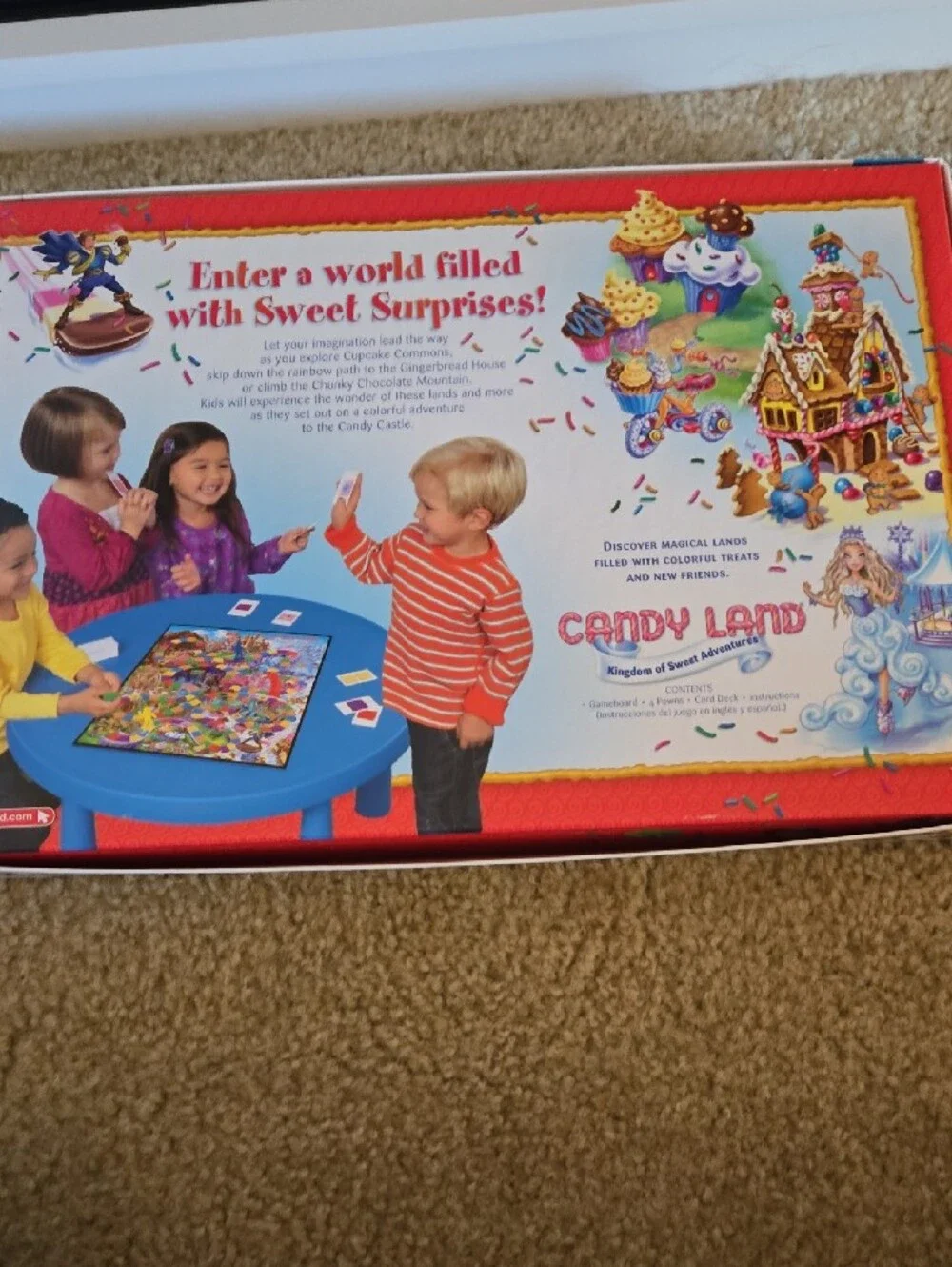 Hasbro Candy Land Board Game - Pink, Purple, Yellow, Blue